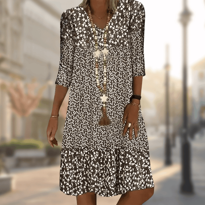 Ursula | Floral Print Midi Dress