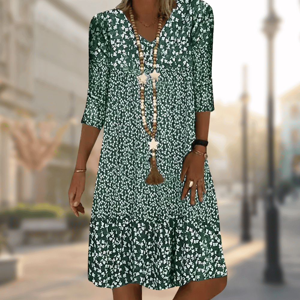 Ursula | Floral Print Midi Dress