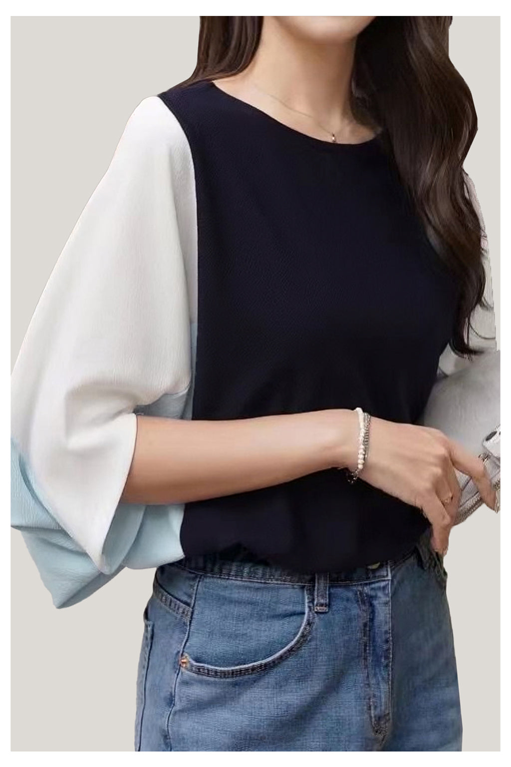 Top met Batwing Mouw