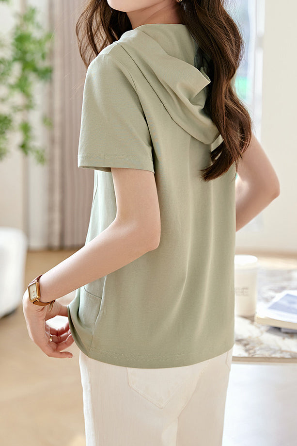 T-shirt met Capuchon