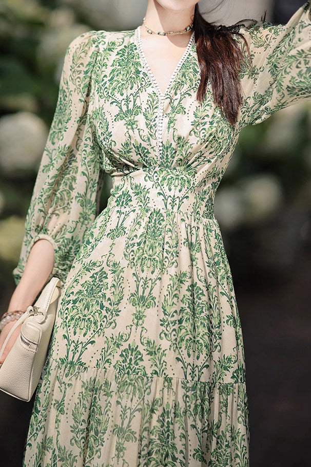 Bloemenprint Chiffon Jurk