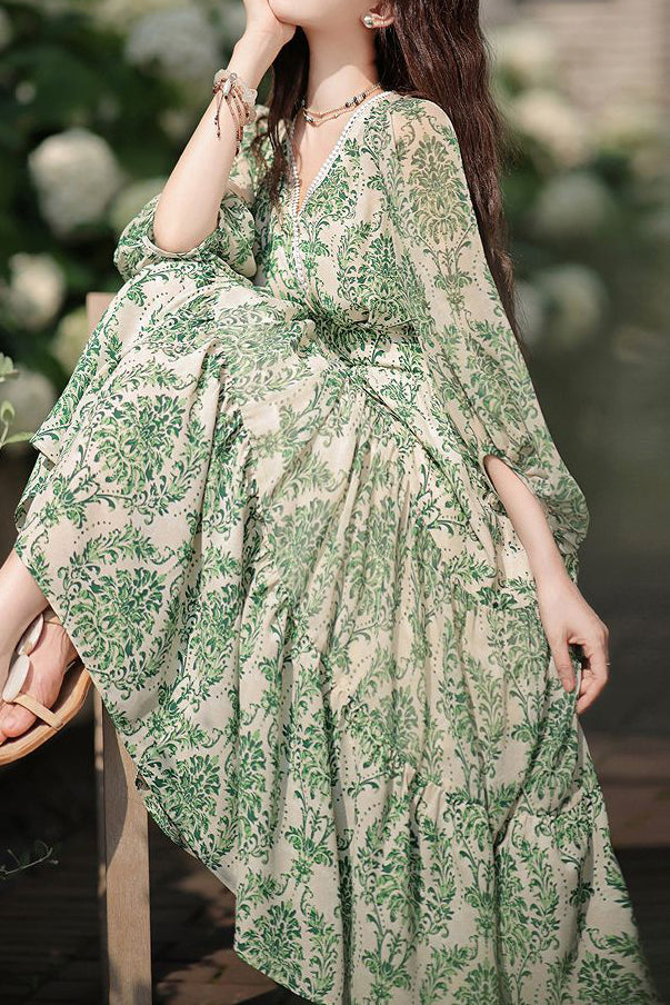Bloemenprint Chiffon Jurk