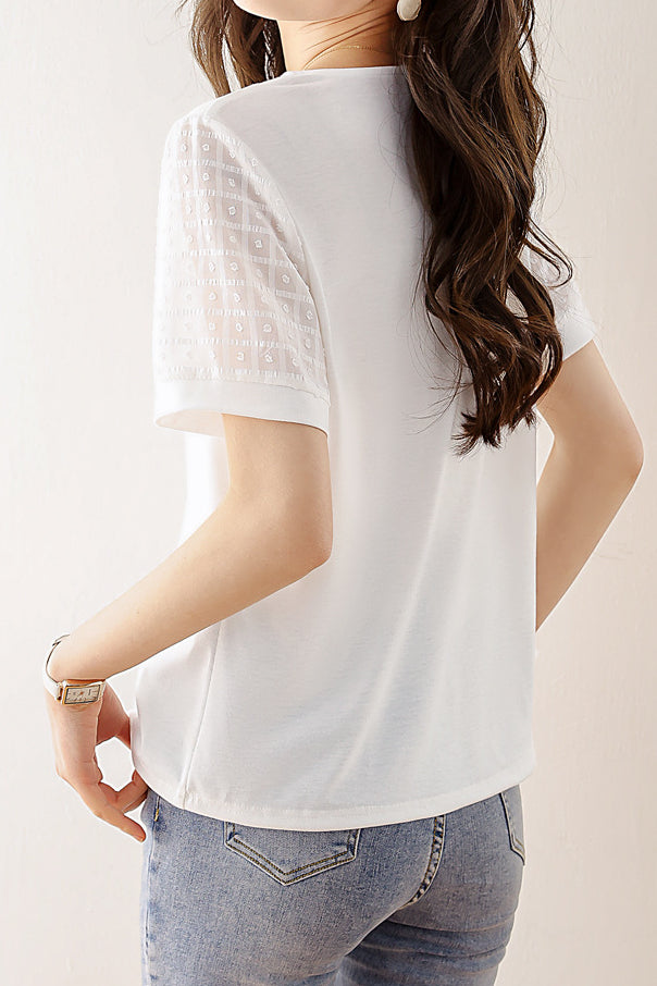 Modieus V-Hals T-Shirt