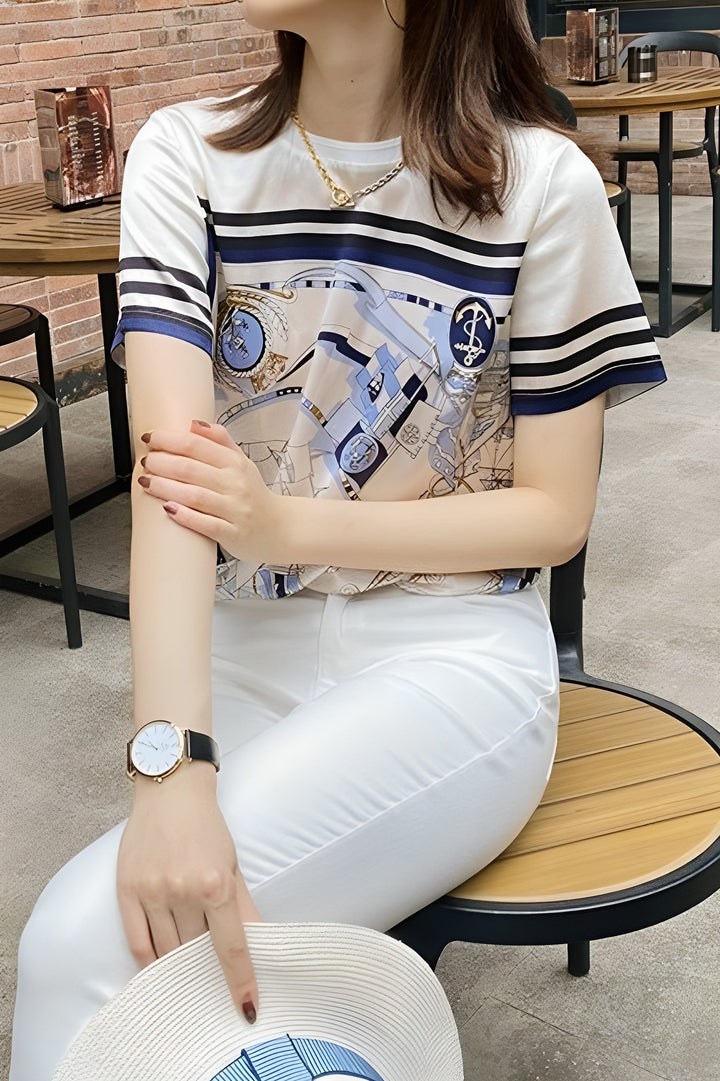 Trendy T-Shirt met Print
