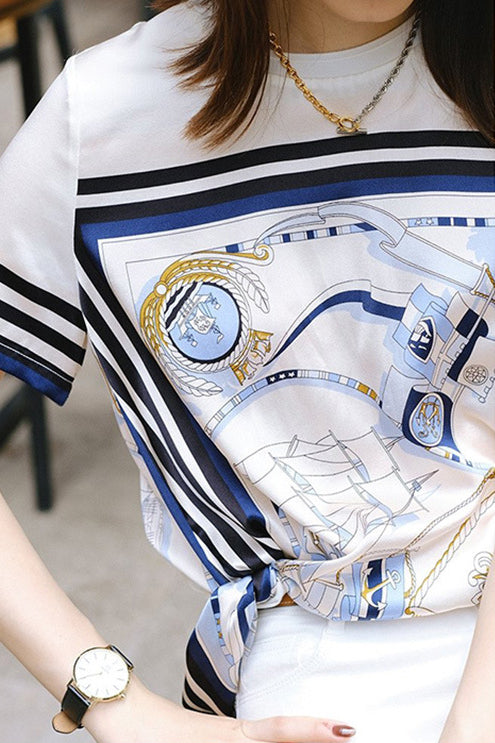 Trendy T-Shirt met Print