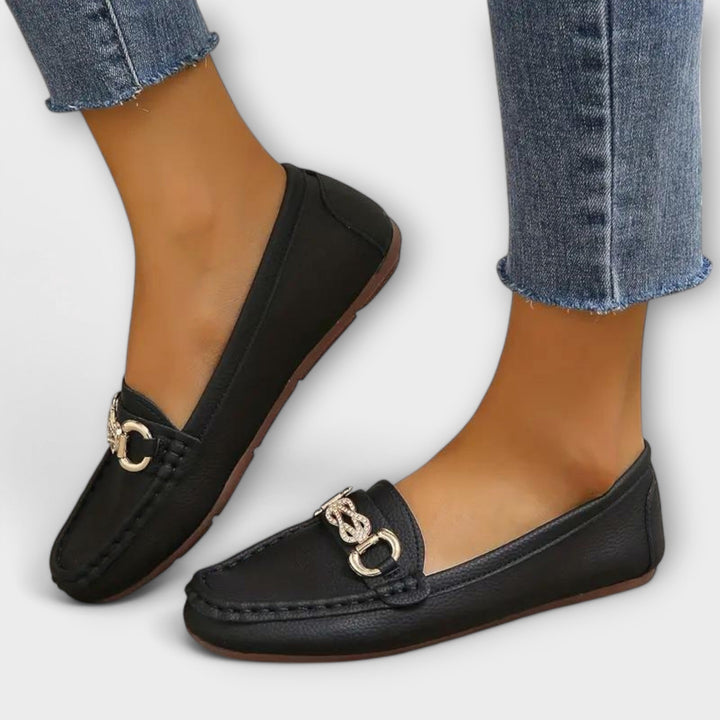 Lara | Dames Leer Instapschoenen