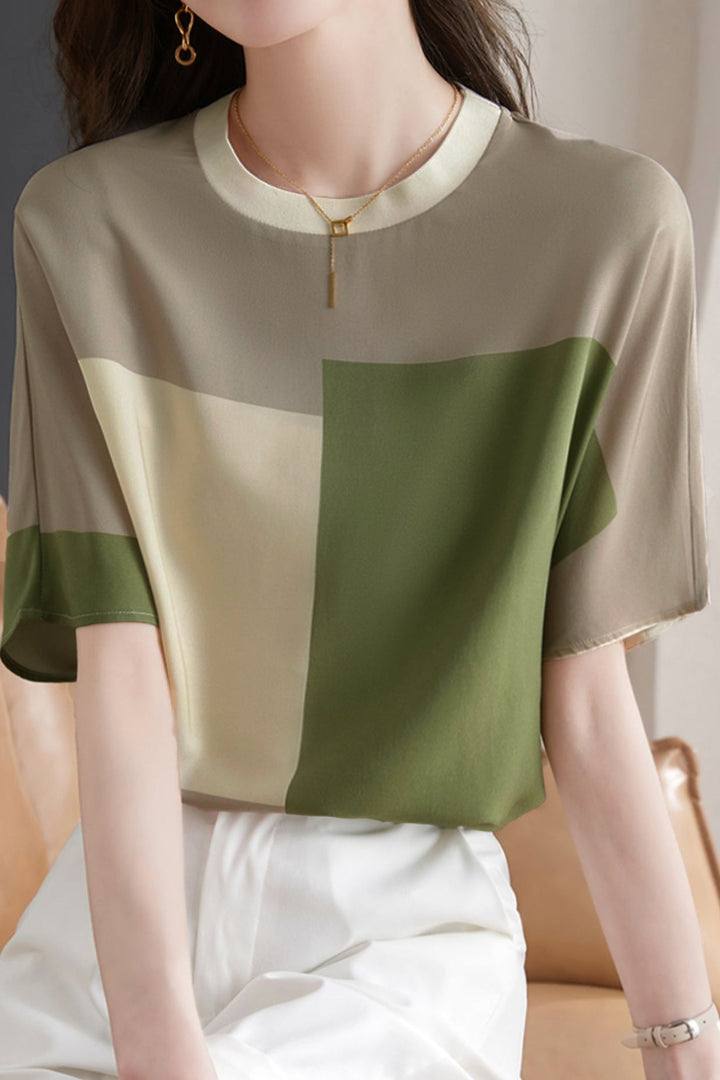 Stijlvol Geblokt T-shirt