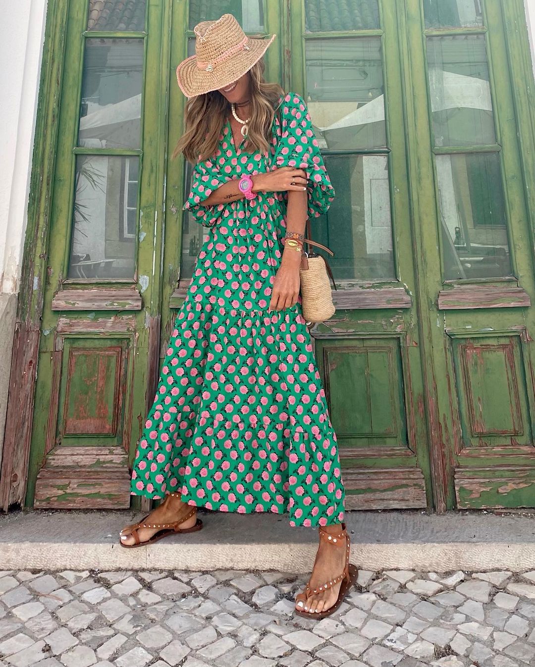 Viola™ | Zomerjurk met Speelse Bloemen