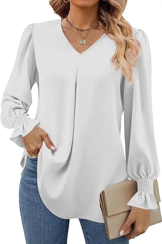 Lilly | Lange mouwen shirt met V-hals