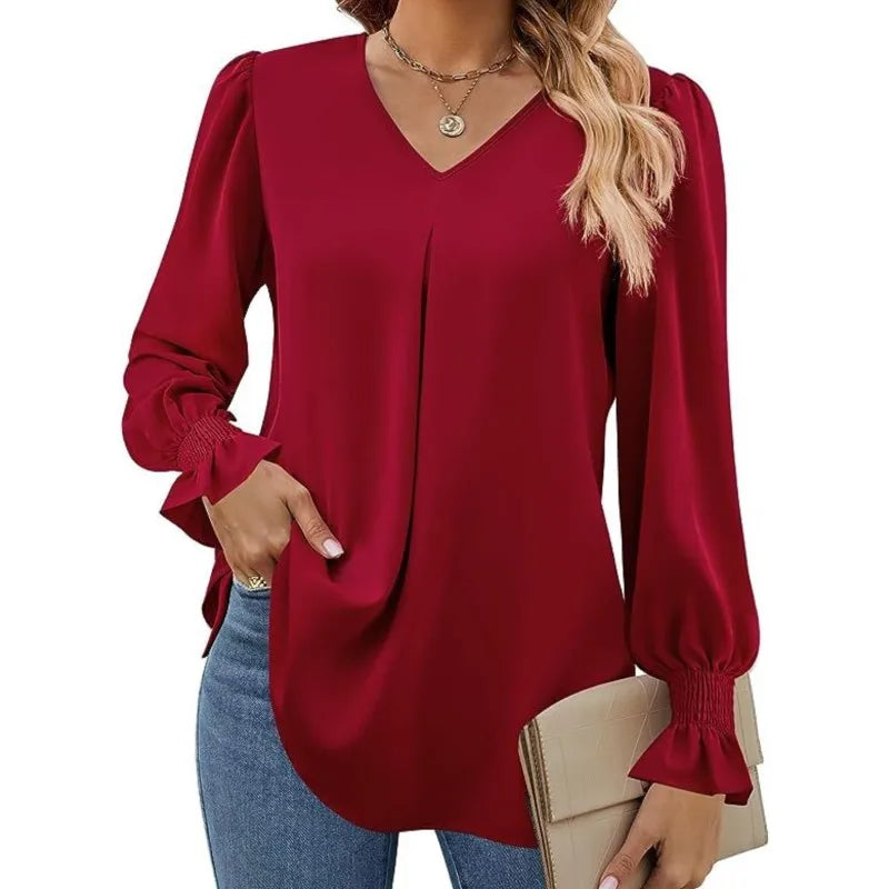 Lilly | Lange mouwen shirt met V-hals