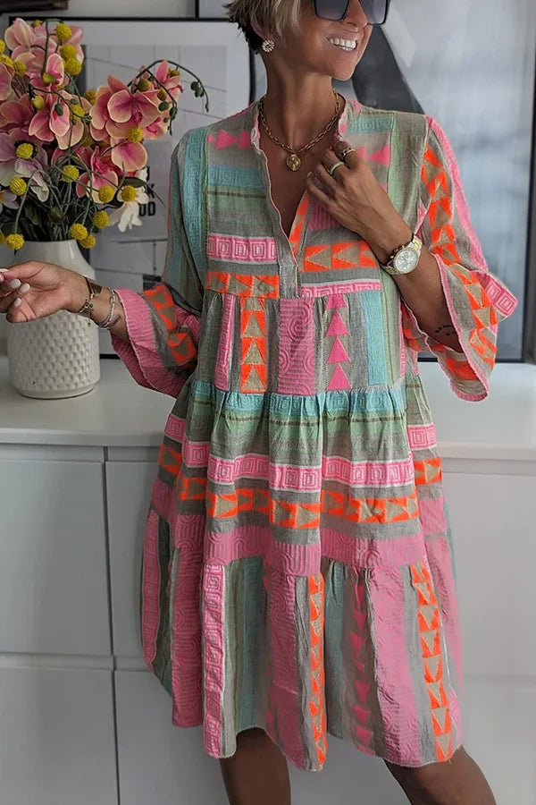 Ayla | Bohemian Tiered Tunic Dress