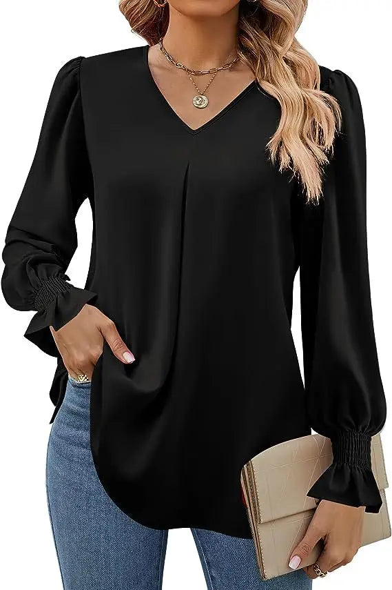 Lilly | Lange mouwen shirt met V-hals