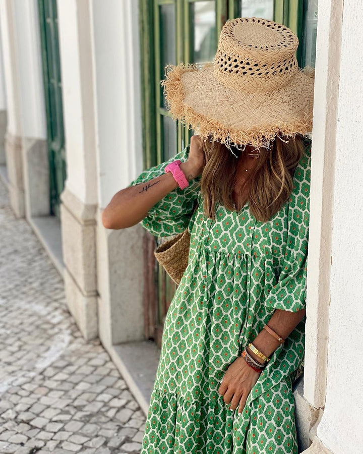 Viola™ | Zomerjurk met Speelse Bloemen