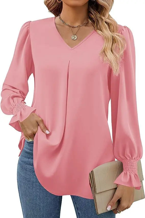 Lilly | Lange mouwen shirt met V-hals