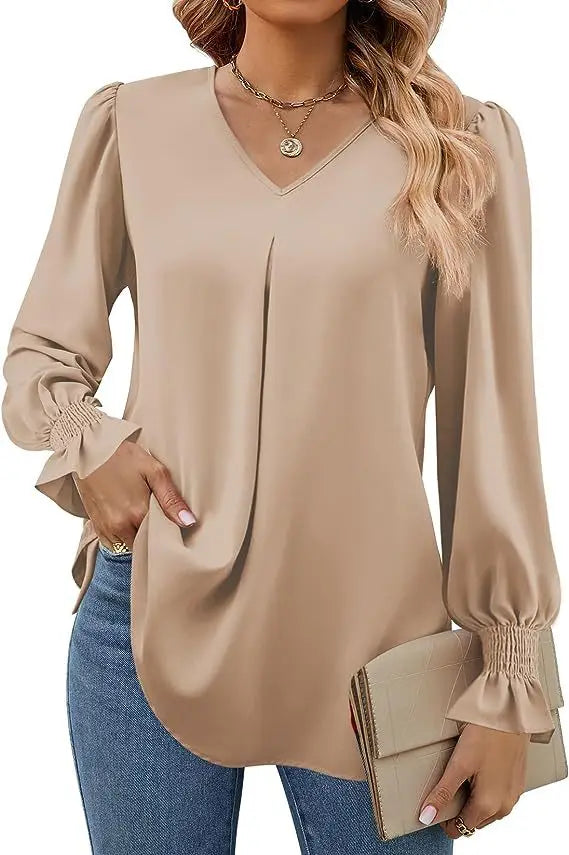 Lilly | Lange mouwen shirt met V-hals