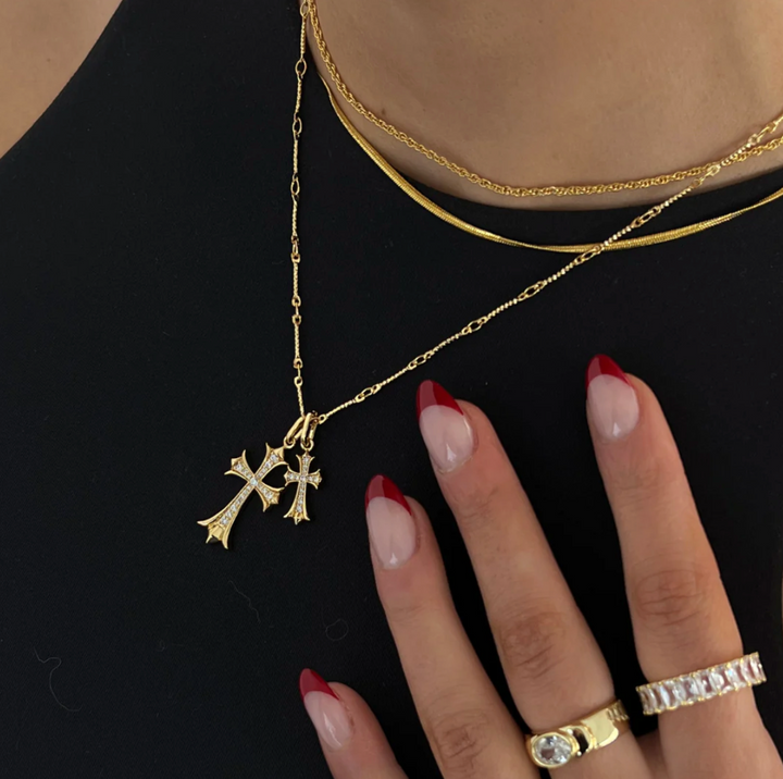 The Double Cross Necklace