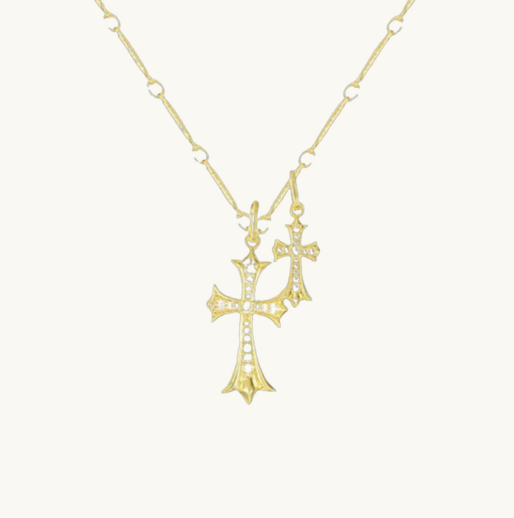 The Double Cross Necklace