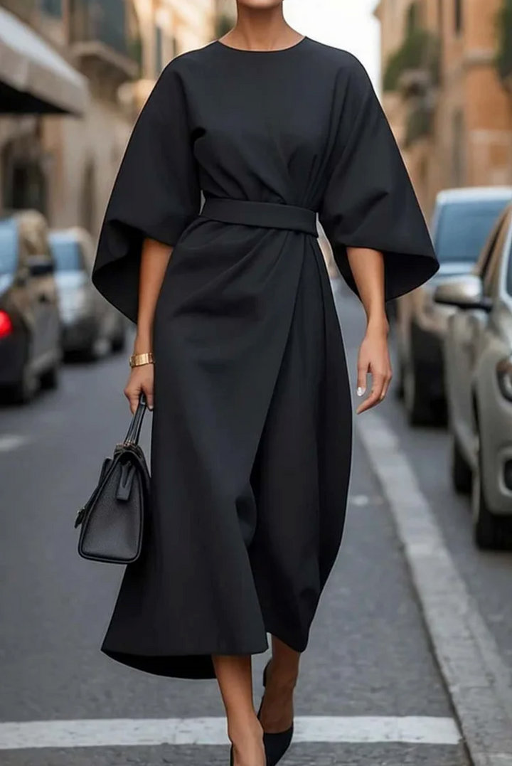 MONIQUE - ELEGANTE JURK MET LANTAARNMOUWEN