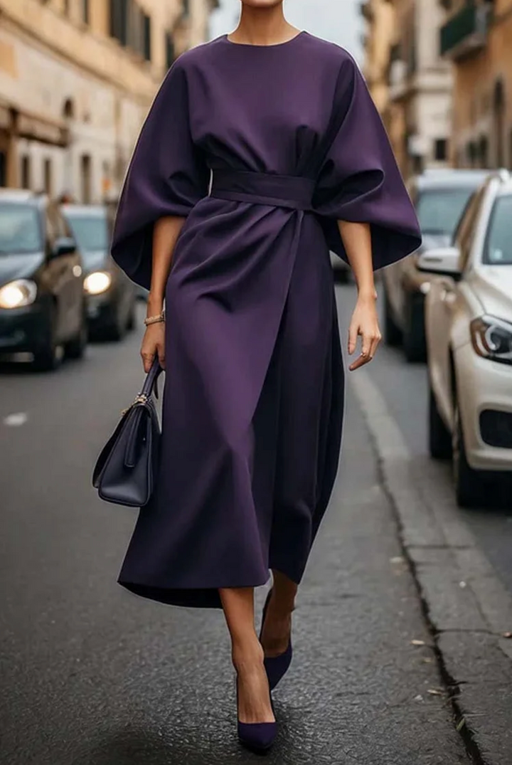 MONIQUE - ELEGANTE JURK MET LANTAARNMOUWEN