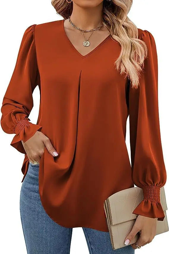 Lilly | Lange mouwen shirt met V-hals