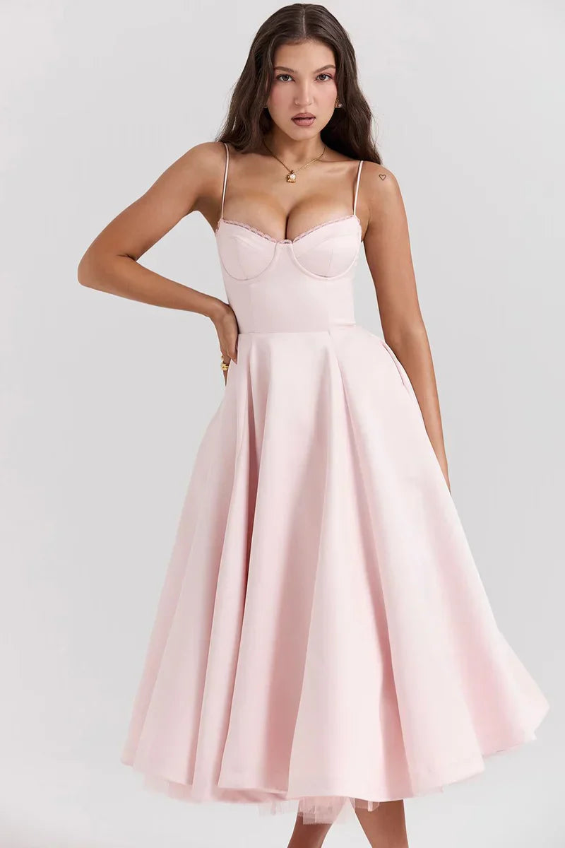 Cordelia | Elegant Tulle Detail Dress