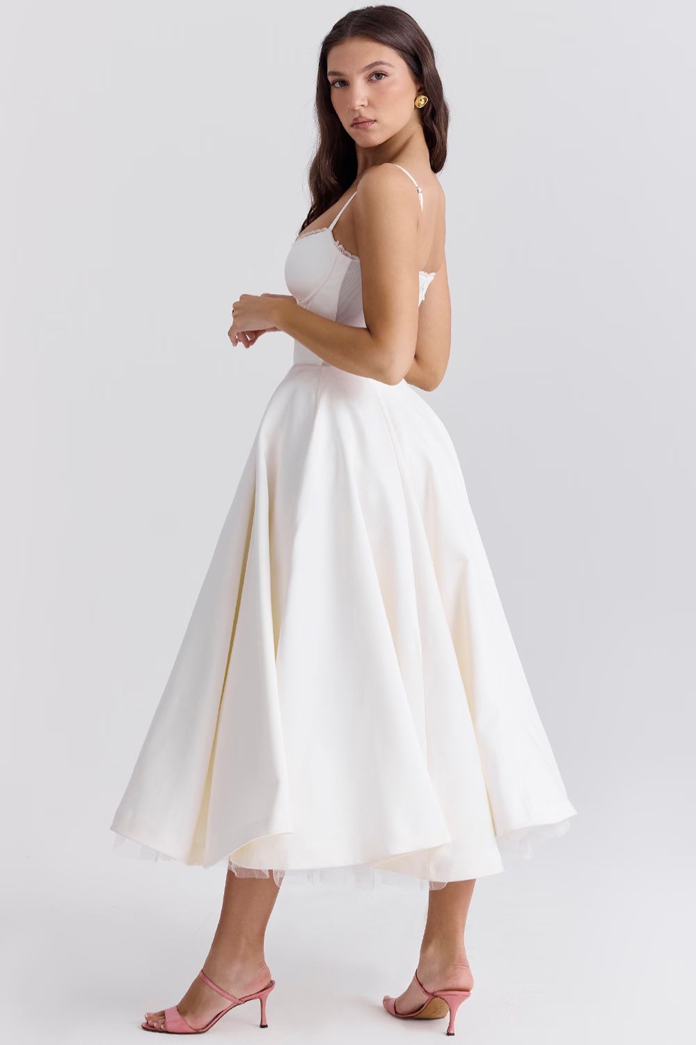 Cordelia | Elegant Tulle Detail Dress
