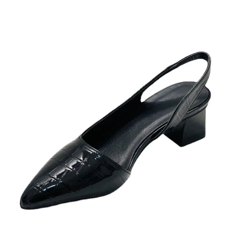Heidi | Dames Orthopedische Faux Leren Hakken