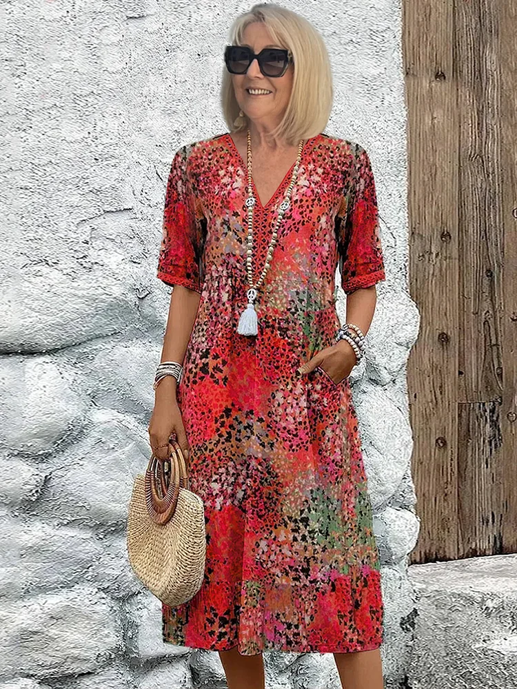 Harper™ | Vivid Floral Dress