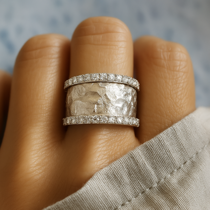 VINTAGE ZILVEREN ZIRCONIA RING