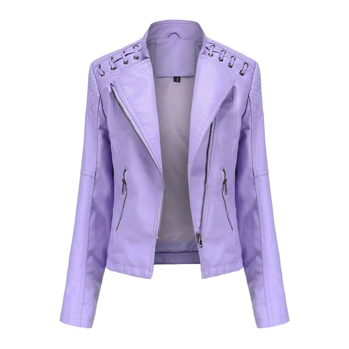 Anivia | Washed Leather Jacket