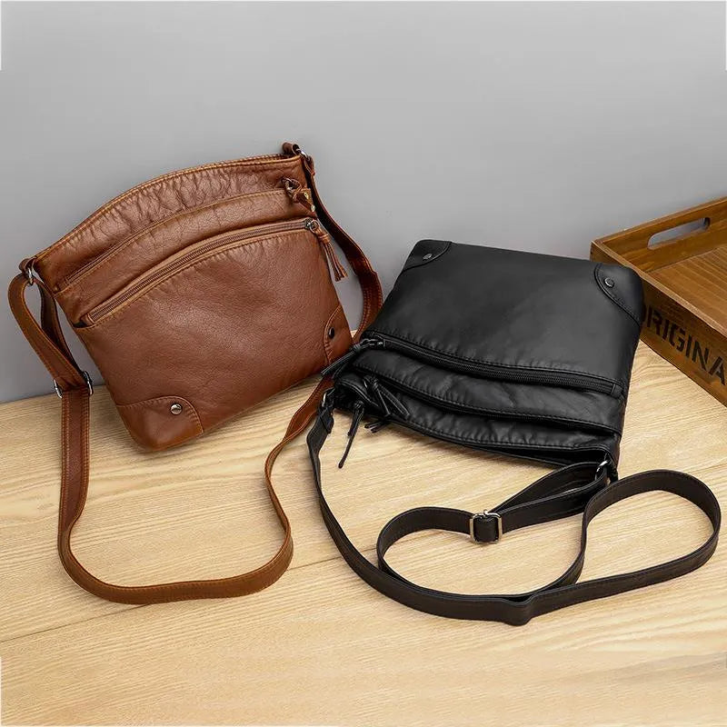 ADELLE | VEGAN LEREN CROSSBODY TAS