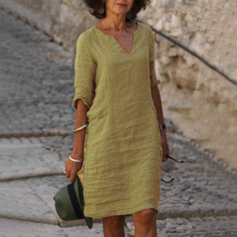 Josephine™ | Elegante Jurk met V-hals
