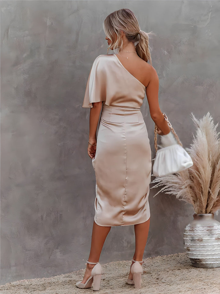 Noémie elegante jurk met één mouw