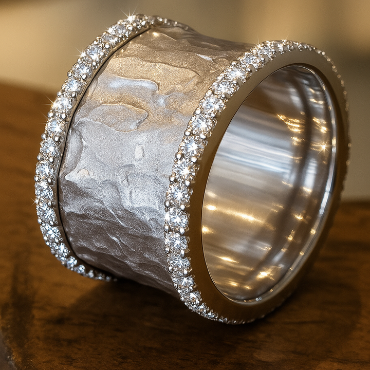VINTAGE ZILVEREN ZIRCONIA RING
