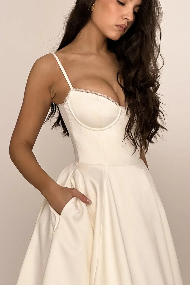 Cordelia | Elegant Tulle Detail Dress