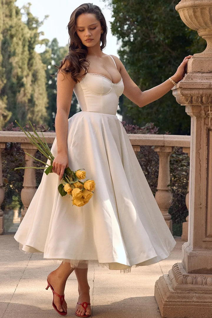 Cordelia | Elegant Tulle Detail Dress